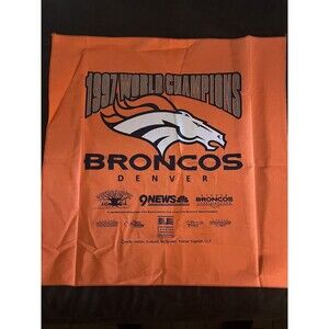 Vintage 1997 Broncos Bandana Orange World Champions
